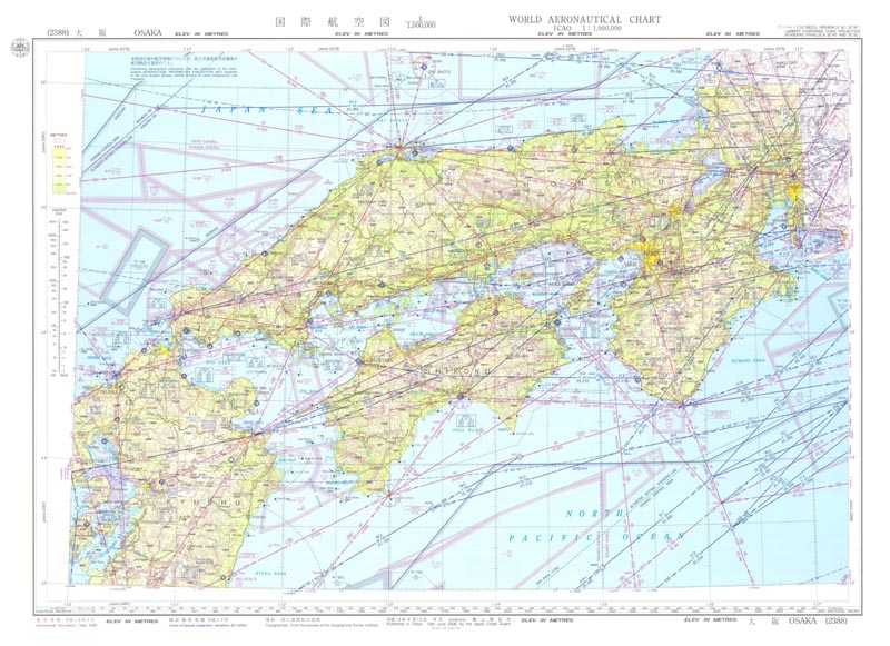 2388 国際航空図 大阪